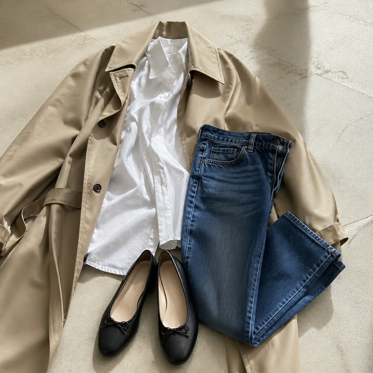 Ballet Flats Without the Costume Feeling visual with refined wardrobe shapes, fabric texture, and calm editorial color.